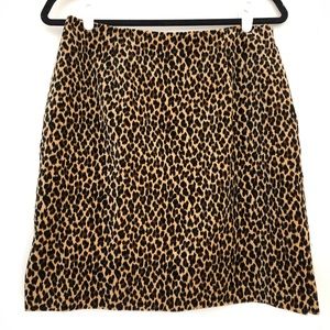JEFFERY HALPER B.A.D. Velvet Leopard Skirt
